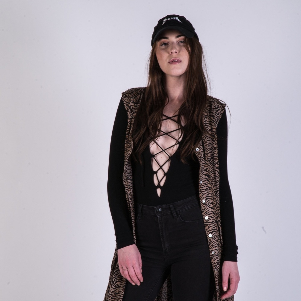 Vintage Animal Print Duster